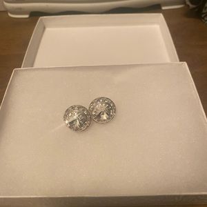 Big studded earrings